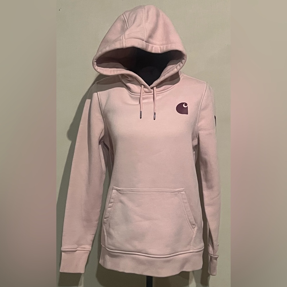 Carhartt Women's Light Pink Hoodie size M(8-10)